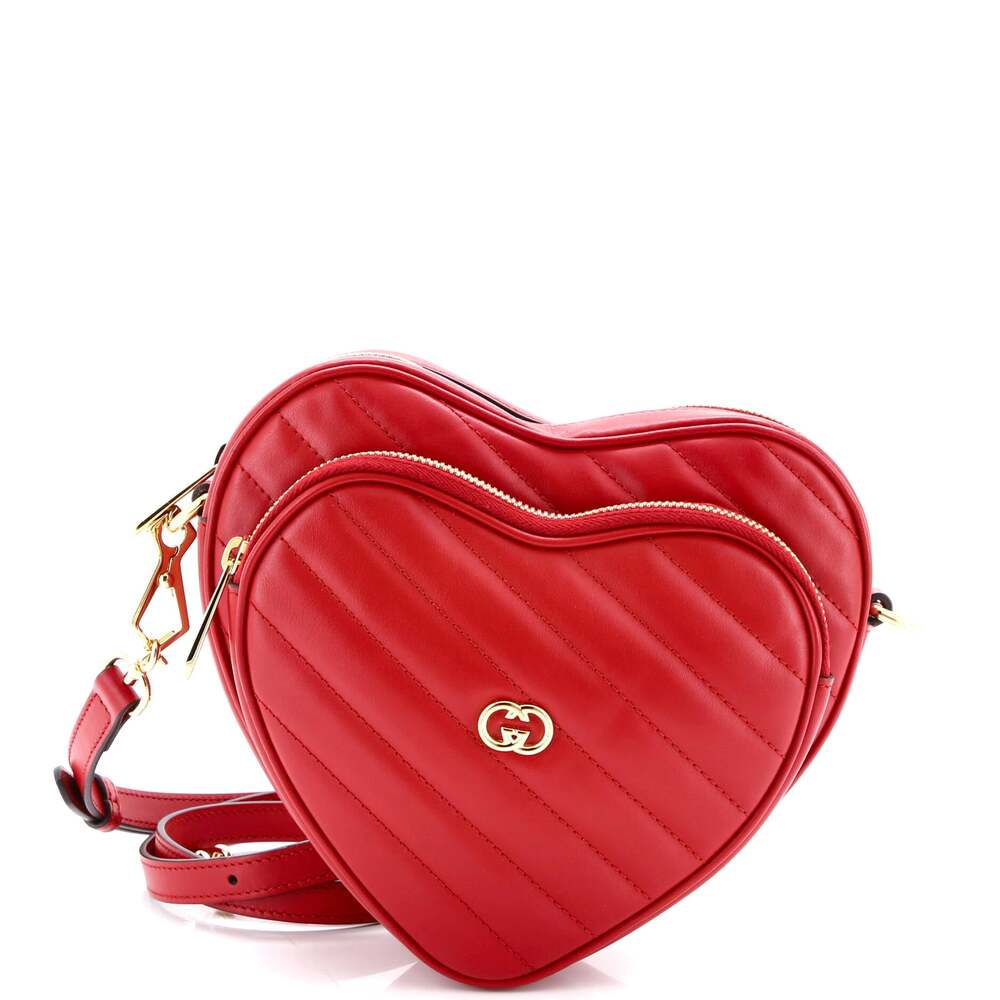 Gucci Interlocking G Heart Shoulder Bag #204851G15B